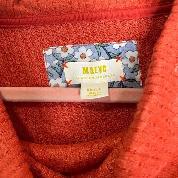 Beautiful Cowl Neck Maeve Anthropologie knit frilly top. Size Small. - Picture 9 of 15